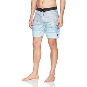 Hurley Men's Printed Stretch 18" Boardshort Swim Short, Ocean Bliss, 40 for $45