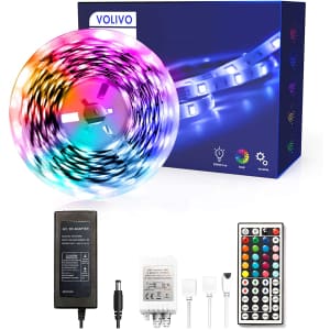 Volivo 16.4-Ft. LED Strip Lights with Remote for $6 Volivo 16.4-Ft. LED Strip Lights with Remote for $6