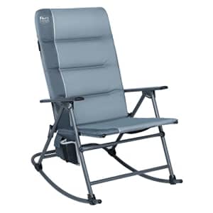 TIMBER RIDGE Oversized Folding Rocking Camping Chair, Padded Outdoor Rocker with High Back, for $140