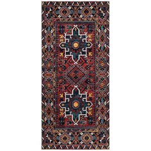 Ottomanson Machine Washable Wrinkle Free Oriental Design Cotton 3x6 Traditional Flatweave Area Rug for $33