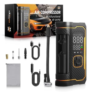 MaXpeedingrods 150-PSI Portable Air Compressor 150PSI for $30