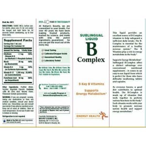 Nature's Bounty Vitamin B Complex sublingual Liquid, 2 Oz (Pack of 2) for $11 Nature's Bounty Vitamin B Complex sublingual Liquid, 2 Oz (Pack of 2) for $11