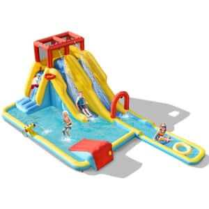 Costway 7-in-1 Inflatable Dual Slide for $300 Costway 7-in-1 Inflatable Dual Slide for $300