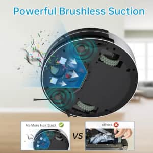 OKP Robot Vacuum Cleaner, Tangle-Free, Super Thin, Low Noise, Powerful Suction, Cleaning Schedules, for $120