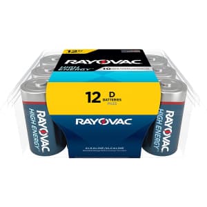 Rayovac D Batteries 12-Pack for $10 via Sub & Save Rayovac D Batteries 12-Pack for $10 via Sub & Save
