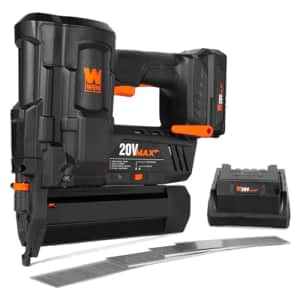 WEN 20V Max Cordless 18-Gauge Brad Nailer with 2.0Ah Battery and Charger (20512) for $104