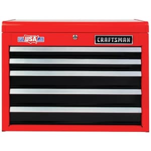 Craftsman 2,000 Series 26" x 20" 5-Drawer Steel Tool Chest for $129 Craftsman 2,000 Series 26" x 20" 5-Drawer Steel Tool Chest for $129