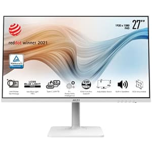MSI Modern MD272PW, 27", 1920 x 1080 (FHD), IPS, 75Hz, TUV Certified Eyesight Protection, 5ms, for $200