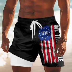 Men's Independence Day "We the People" Lined Shorts for $8 Men's Independence Day "We the People" Lined Shorts for $8