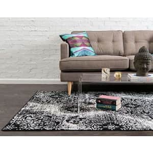 Unique Loom Sofia Collection Traditional Vintage Area Rug, 6' x 9', Black/Ivory for $53 Unique Loom Sofia Collection Traditional Vintage Area Rug, 6' x 9', Black/Ivory for $53