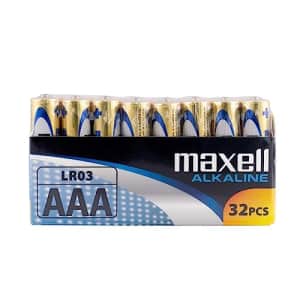Maxell LR03 AAA Batteries AAA Pack de 32 pilas Gold for $55