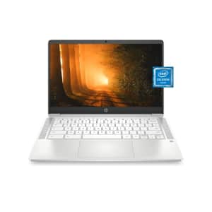 HP Chromebook 14 Laptop, Intel Celeron Processor, 4 GB RAM, 32 GB eMMC, 14 FHD (1920 x 1080) Chrome for $210