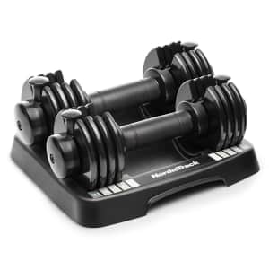 NordicTrack 12.5-lb. Adjustable Dumbbell Set for $75 for members