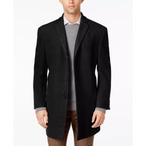 Calvin Klein Men's Prosper X-Fit Overcoat for $90