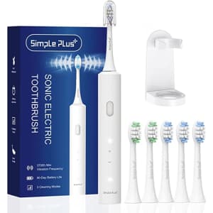 Simple Plus+ Ultrasonic Electric Toothbrush for $40