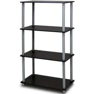Furinno Turn-N-Tube 4-Tier Multipurpose Shelf for $24 Furinno Turn-N-Tube 4-Tier Multipurpose Shelf for $24