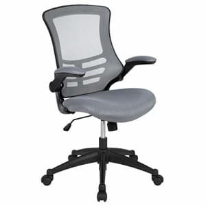 Flash Furniture Mid-Back Dark Gray Mesh Swivel Ergonomic Task Office Chair with Flip-Up Arms for $147