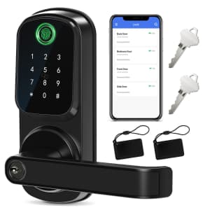 Ironzon 5-in-1 Keyless Entry Door Lock w/ Handle for $33