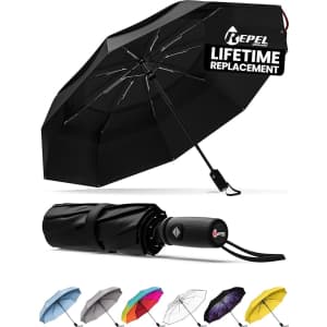 Repel Windproof Travel Umbrella for $12