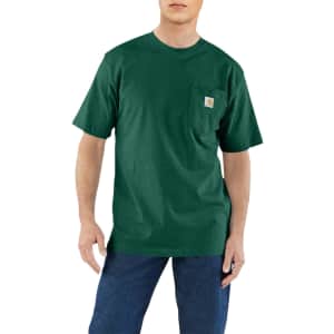 Carhartt Men's Loose Fit Short-Sleeve Pocket T-Shirt for $12