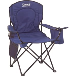 Coleman Portable Camping Chair w/ 4-Can Cooler for $19