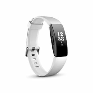 Fitbit Inspire Hr Heart Rate and Fitness Tracker With S and L Bands, White, One Size, 1 Count for $90