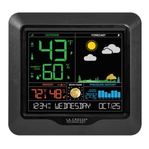 La Crosse Technology Wireless Color Forecast Station for $25