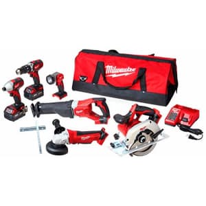 Milwaukee M18 18V Lithium-Ion Cordless Combo Tool Kit for $509