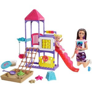 Barbie Skipper Babysitters Inc. Climb 'N Explore Playground Dolls & Playset for $30