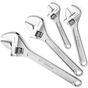 WorkPro 4-piece Adjustable Wrench Set for $25