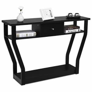 Giantex Console Table Modern Easy Assembly Entryway Table W/Storage Drawer and Bottom Shelf, for $100 Giantex Console Table Modern Easy Assembly Entryway Table W/Storage Drawer and Bottom Shelf, for $100