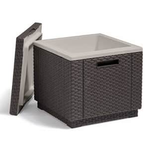 KETER Ice Cube Beer and Wine Cooler Table Perfect for Your Patio, Picnic, and Beach Accessories, for $56