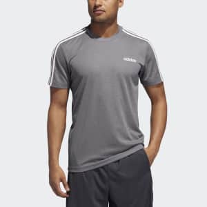 adidas Men's 3-Stripes Tee for $10 in cart