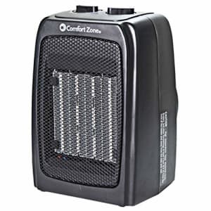 Comfort Zone CZ441E Ceramic Space Heater, Adjustable Thermostat, Overheat Protection, Energy Save, for $55 Comfort Zone CZ441E Ceramic Space Heater, Adjustable Thermostat, Overheat Protection, Energy Save, for $55