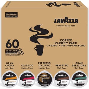 Lavazza Variety Pack Single-Serve K-Cups 60ct for $20 via Sub & Save