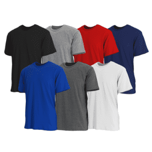 Men's Crew Neck T-Shirt 6-Pack for $20