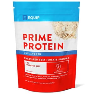 Equip Foods Prime Protein - Grass-Fed Beef Protein Powder Isolate -Paleo and Keto Friendly, Gluten for $68