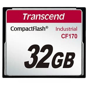 Transcend Industrial CompactFlash Memory Card - 32 GB, Red (TS32GCF170) for $33