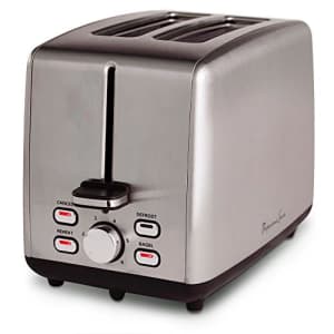 Continental Electric Toaster PS77411, 2-Slice, Stainless Steel for $41