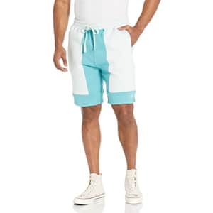 LRG Lifted Research Group Men's Fleece Sweat Shorts, Groove Blue, 3XL for $37