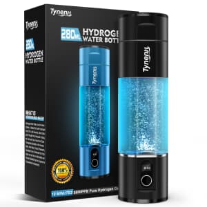 TynenH2 280mL Portable Hydrogen Water Bottle Generator for $105