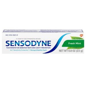 Sensodyne Fresh Mint 0.8-oz. Travel Toothpaste 36-Pack for $17