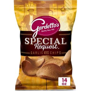Gardetto's Roasted Garlic Rye Chips 14-oz. Bag for $2.97 via Sub & Save Gardetto's Roasted Garlic Rye Chips 14-oz. Bag for $2.97 via Sub & Save