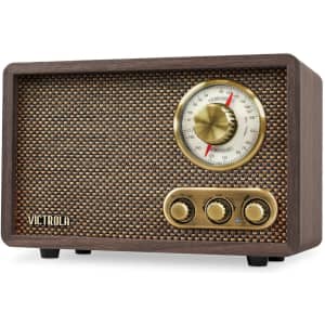 Victrola Retro Wood Bluetooth FM/AM Radio with Rotary Dial for $27 Victrola Retro Wood Bluetooth FM/AM Radio with Rotary Dial for $27
