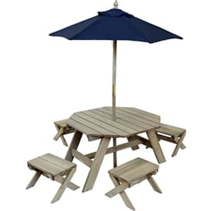 KidKraft Wooden Octagon Table Set for $97