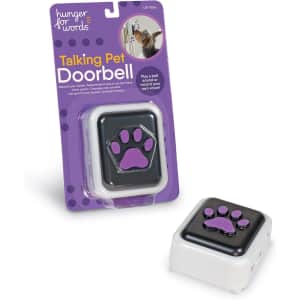 Hunger for Words 1-Piece Talking Pet Doorbell for $4