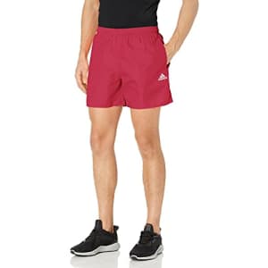 adidas Men's Solid Swim Shorts, Wild Pink/White, 3X-Large for $23