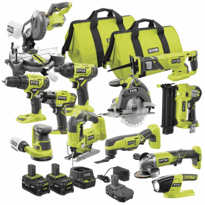 Ryobi ONE+ 18V Cordless 12-Tool Combo Kit w/ 3 Batteries & Charger for $599 Ryobi ONE+ 18V Cordless 12-Tool Combo Kit w/ 3 Batteries & Charger for $599