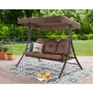 Mainstays Wentworth 3-Person Canopy Swing for $142