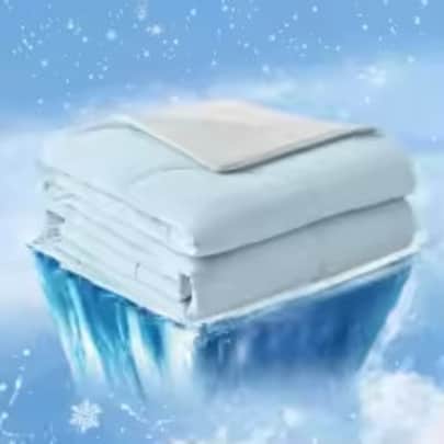 One Cold Sense 60" x 90" Reversible Cooling Blanket: $40.26